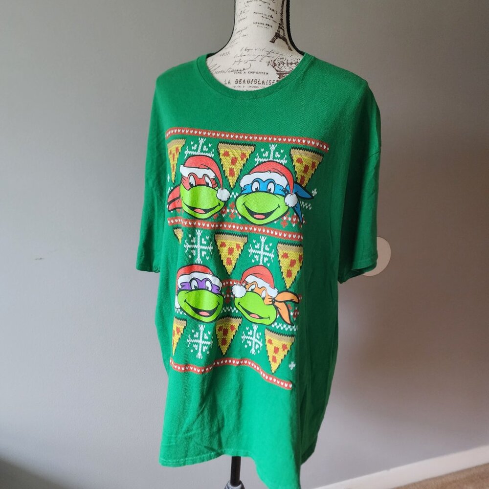 EUC, Men's, Ninja Turtles, Christmas, T-Shirt